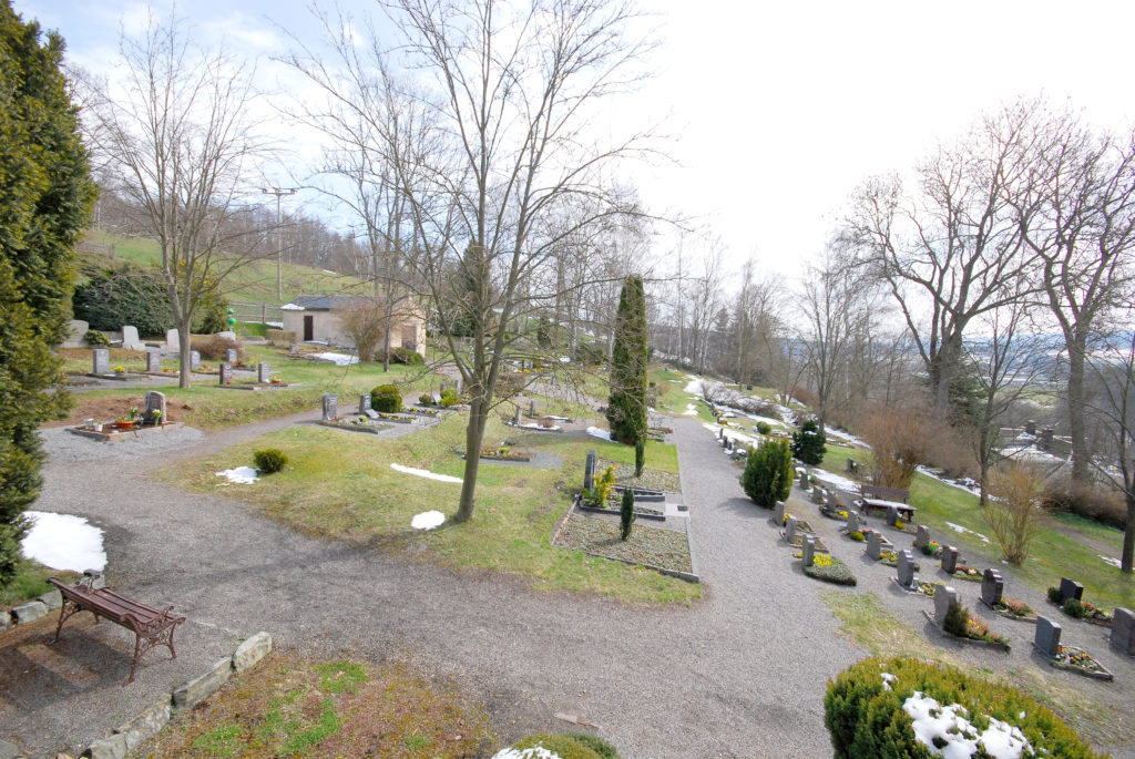 Friedhof Oberneuschönberg - Blick von der Kirchentreppe