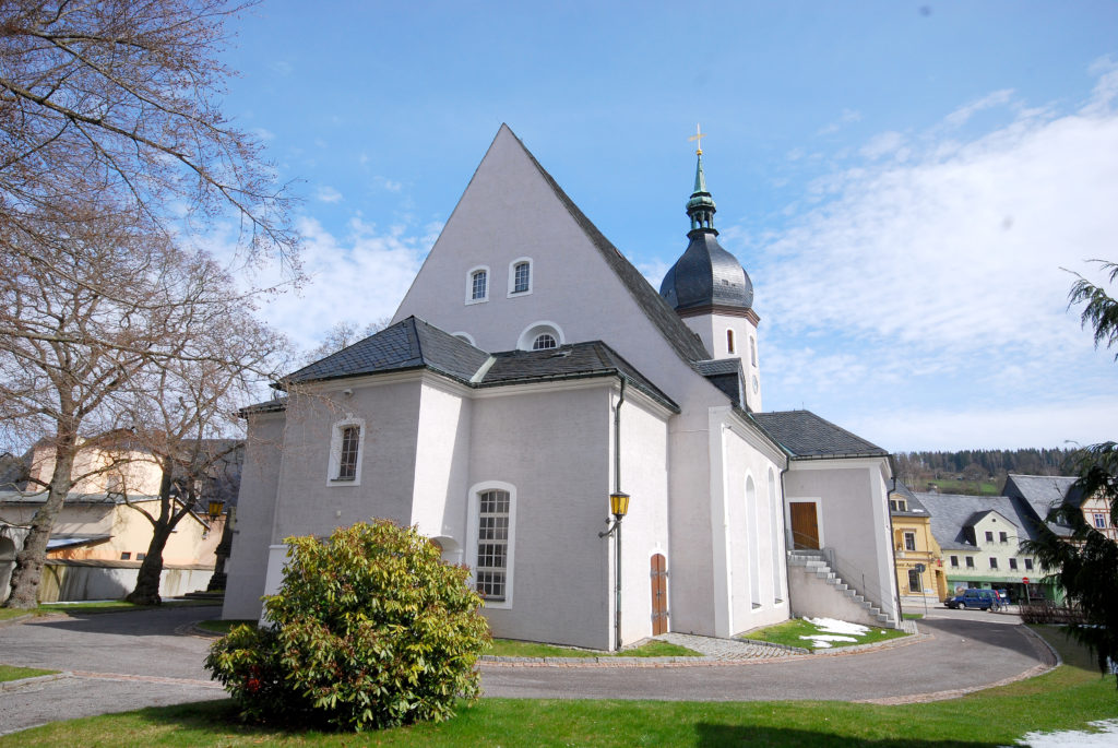 Kirche Olbernhau - Rückansicht
