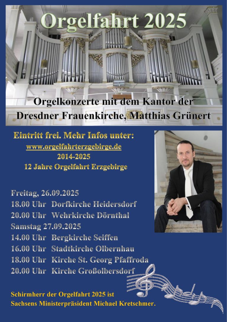 Orgelfahrt 2025 Herbst Plakatentwurf