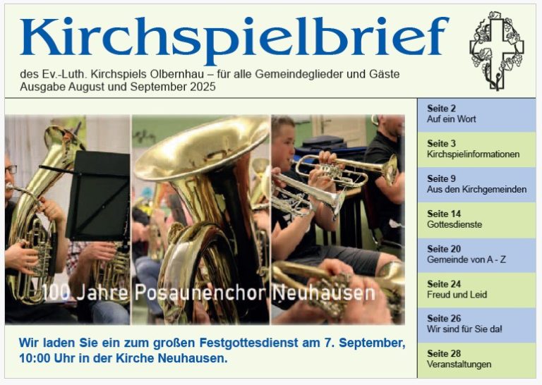 Kirchspielbrief August und September 2025